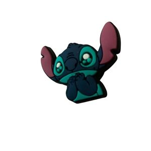 Sad face Stitch Croc Charm